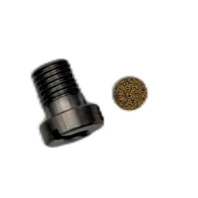 Anschlussnippel m. Sinterfilter für CO2-Hochdruckschlauch OXY und Micro Matic mit Handanzugsrändelmutter